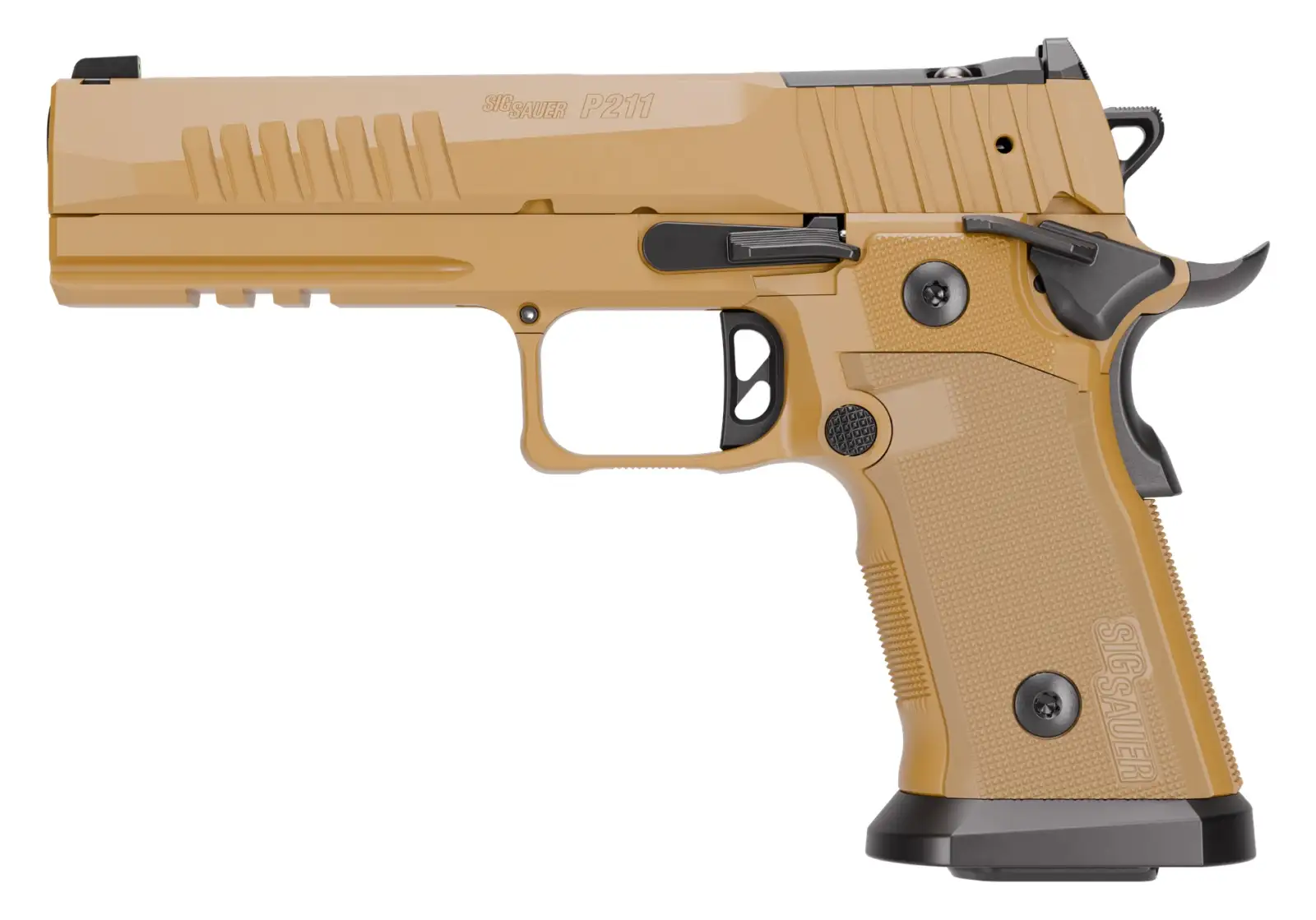 SIG SAUER P211-GT5 COYOTE 9MM PISTOL 5" COY TAN 2-21RD, 1-17RDRD MAGS